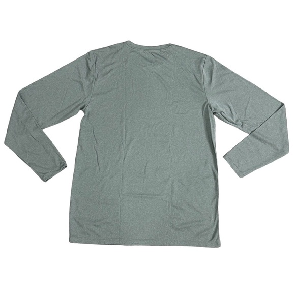 Men's L.L. Bean Large 42 - 44 Crewneck Shirt Gray Long Sleeve Pullover Layer New - Picture 4 of 8